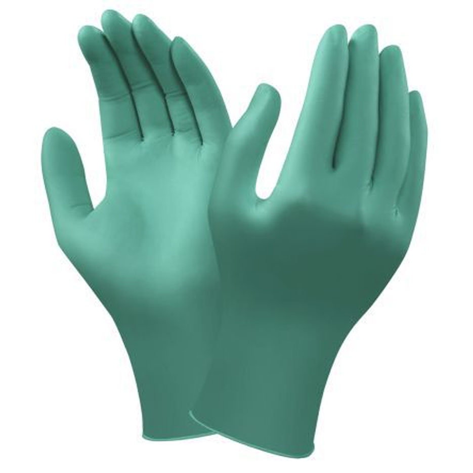 50 x Green Nitrile Gloves – Powder & Latex Free – Small Medium Large